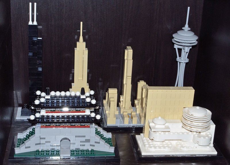 Close Up Photo of Lego Architecture Sets