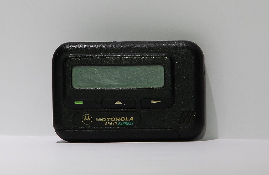 Close Up Photo of An old Motorola Bravo Express pager.