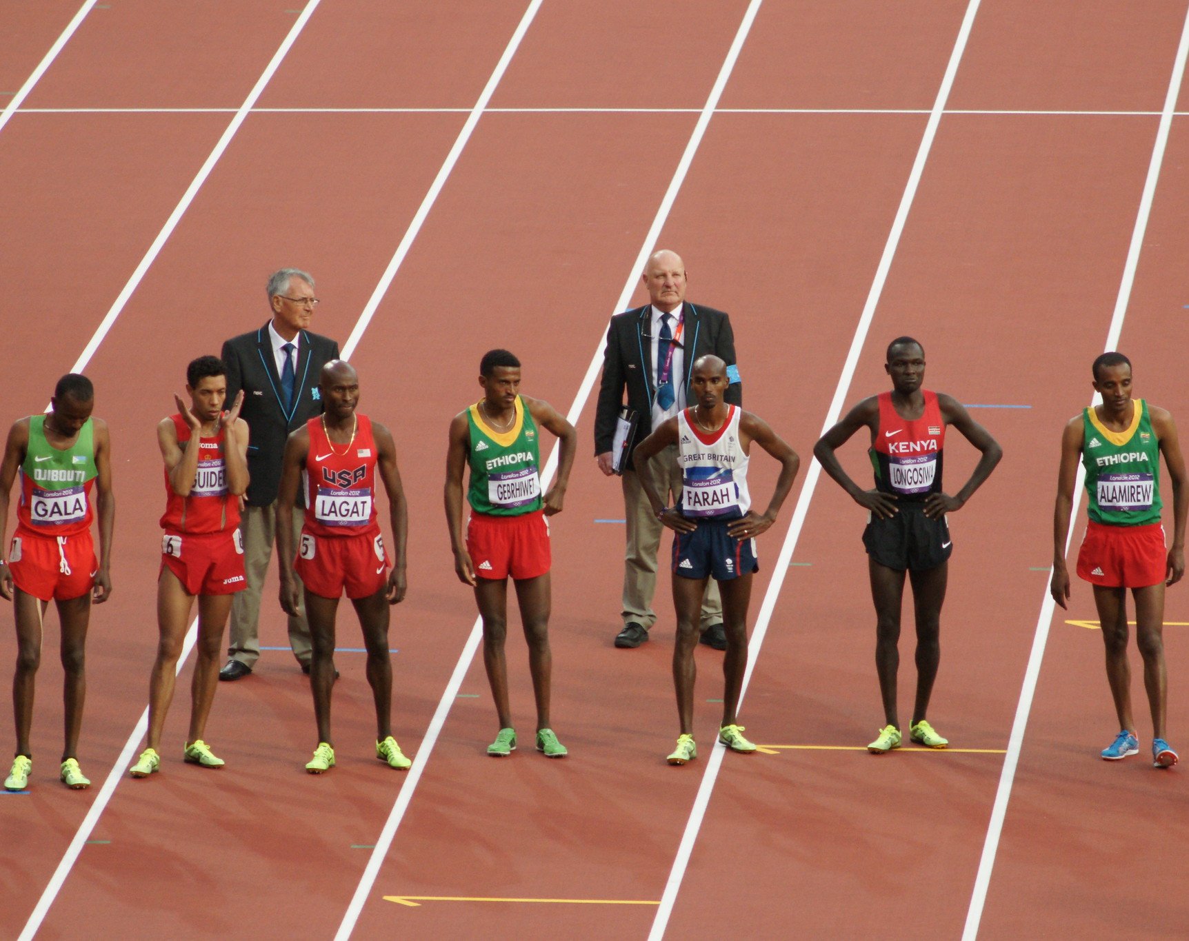 Photo of Olympic Athletes on the start line