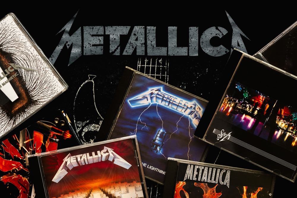 CDs of the american heavy metal group Metallica