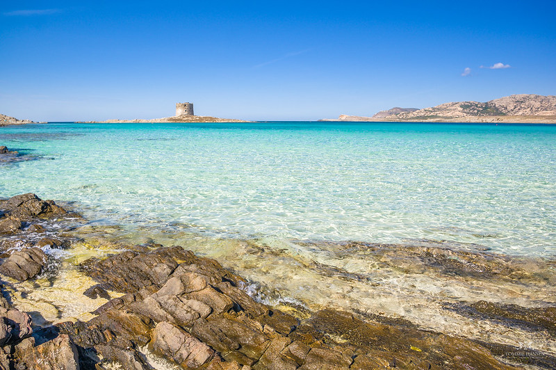 image of La Pelosa beach, north Sardinia