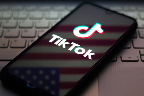 TikTok logo seen displayed on a smartphone
