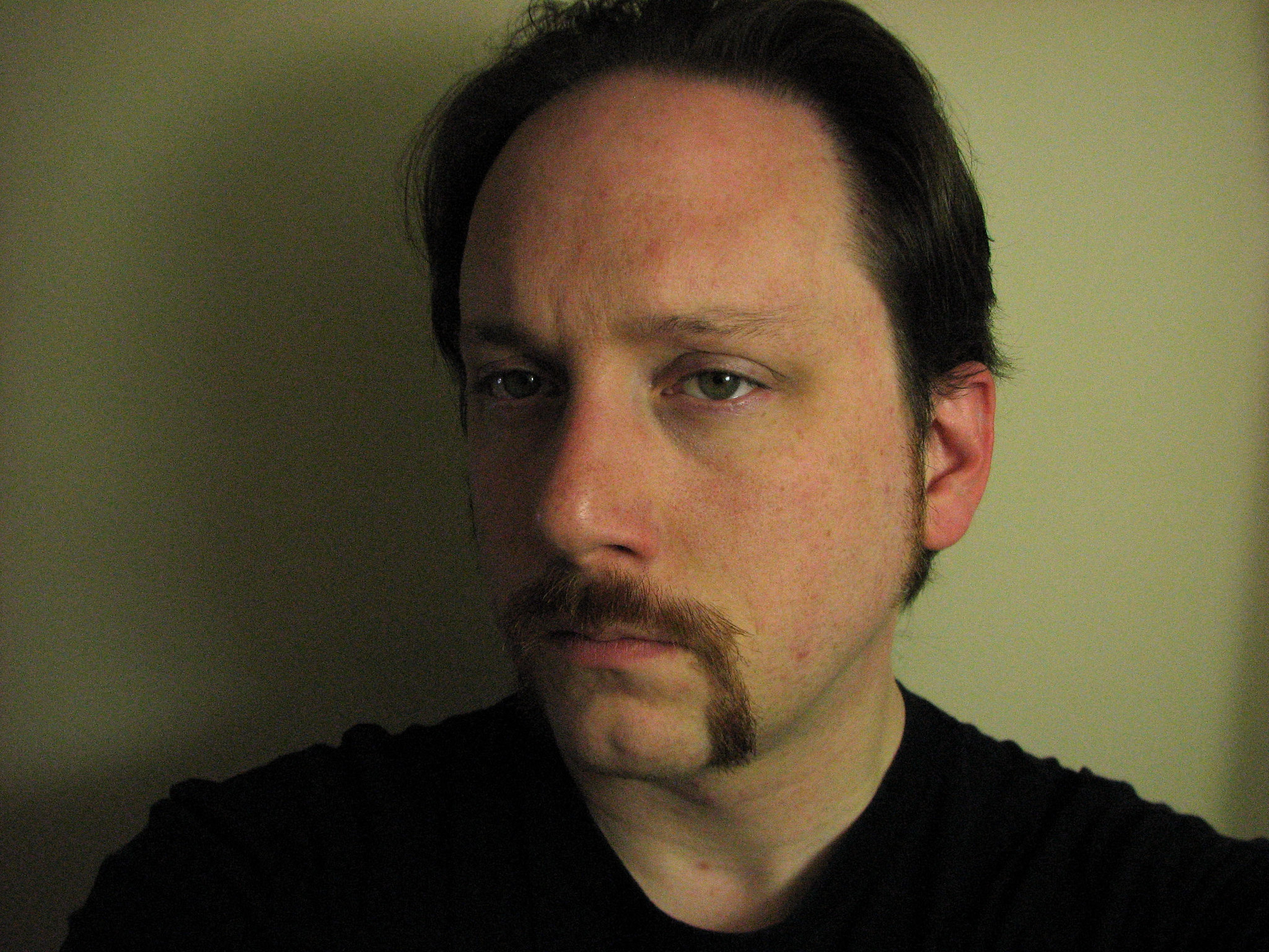 Man with Horseshoe mustache.