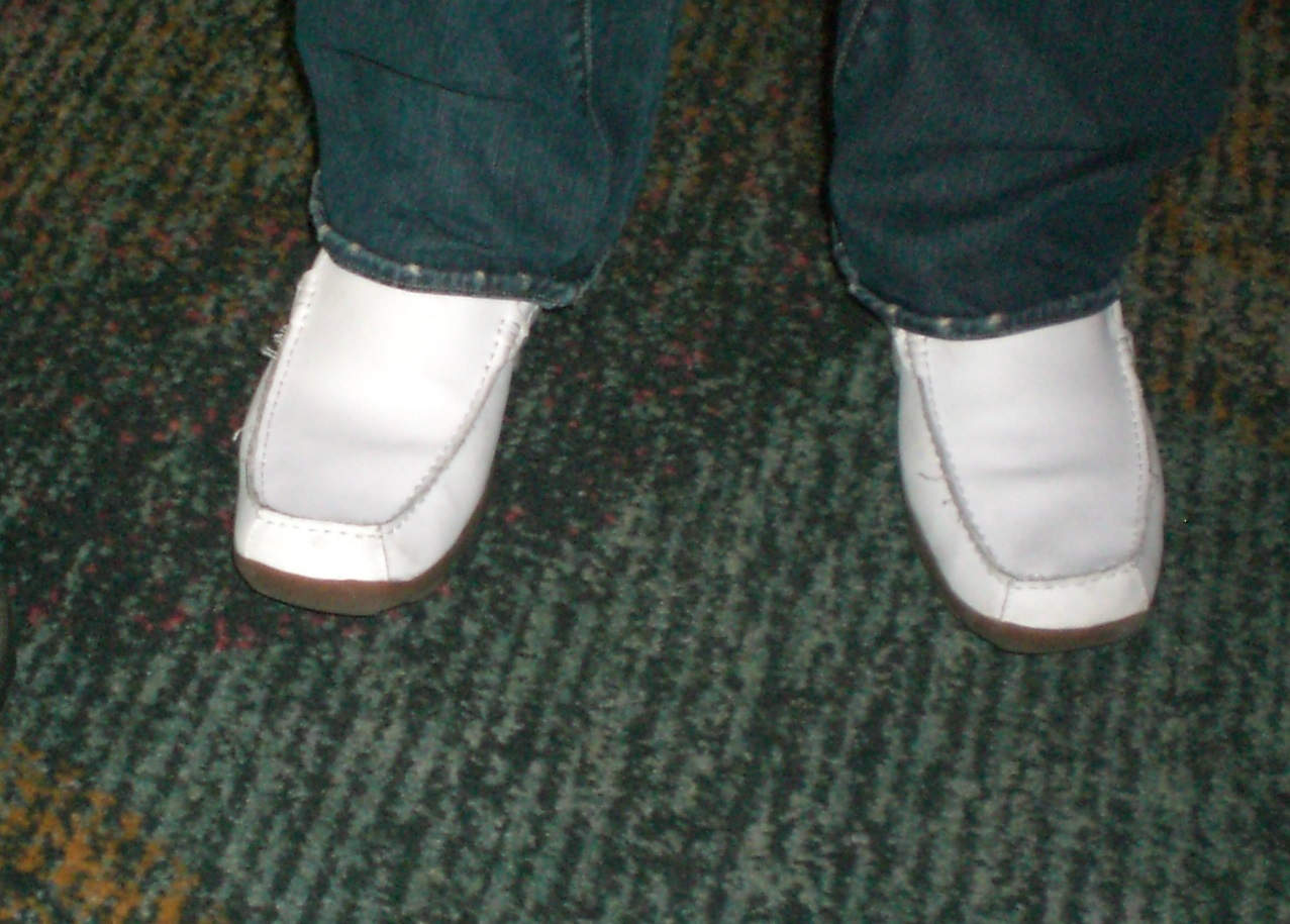 Men wearing white Loafers.