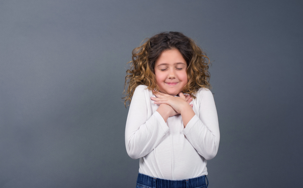 Faithful little girl