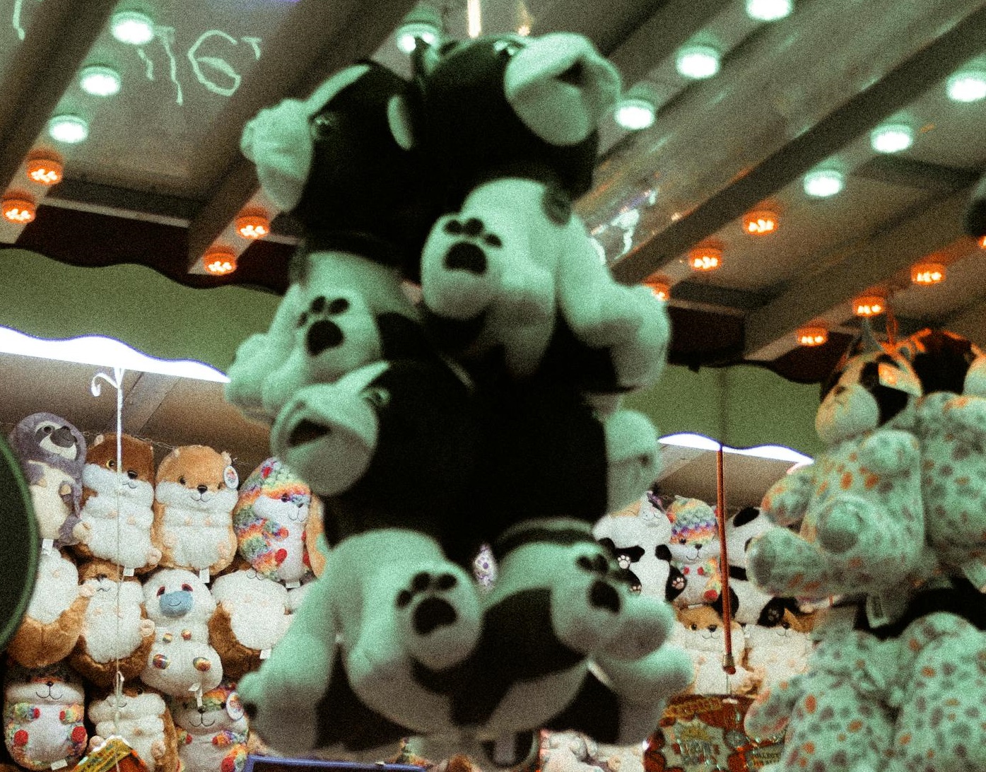 Hugging Stuffed Toys.