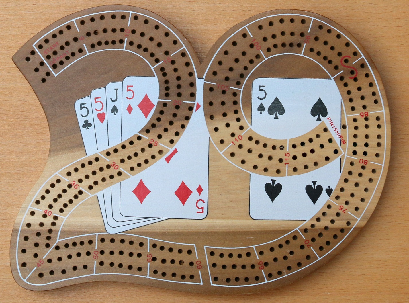 29 Cribbage board