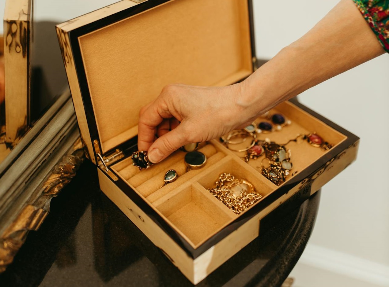 wooden jewelry box