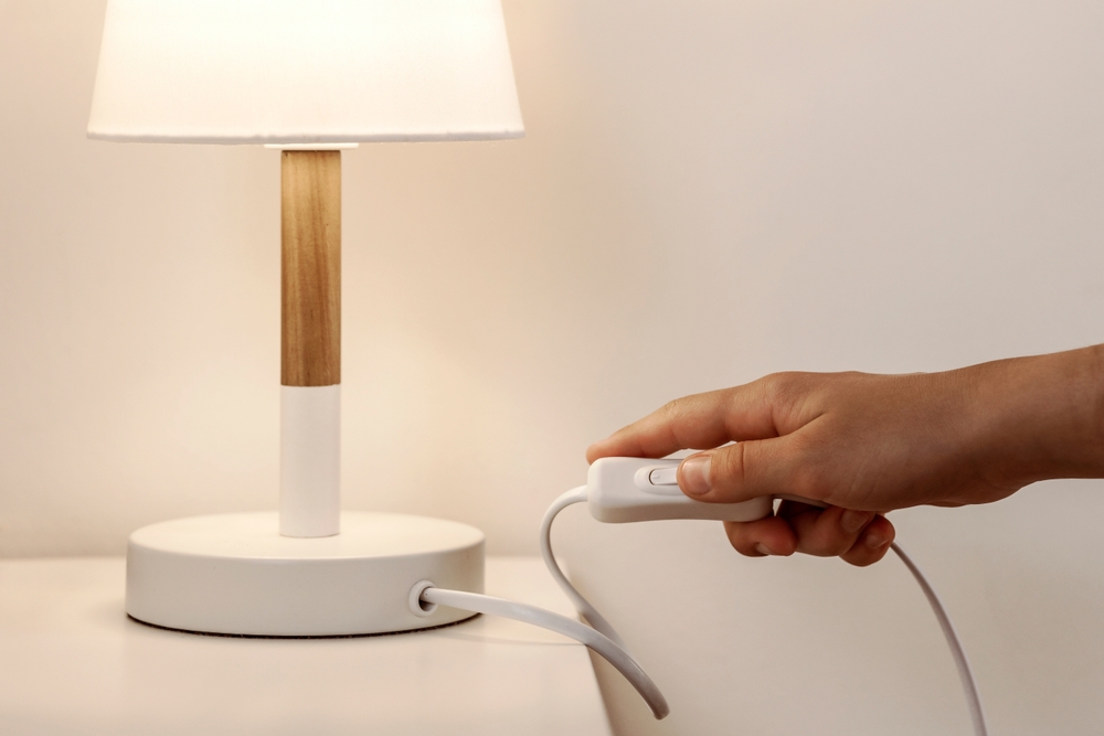 Switch off table lamp