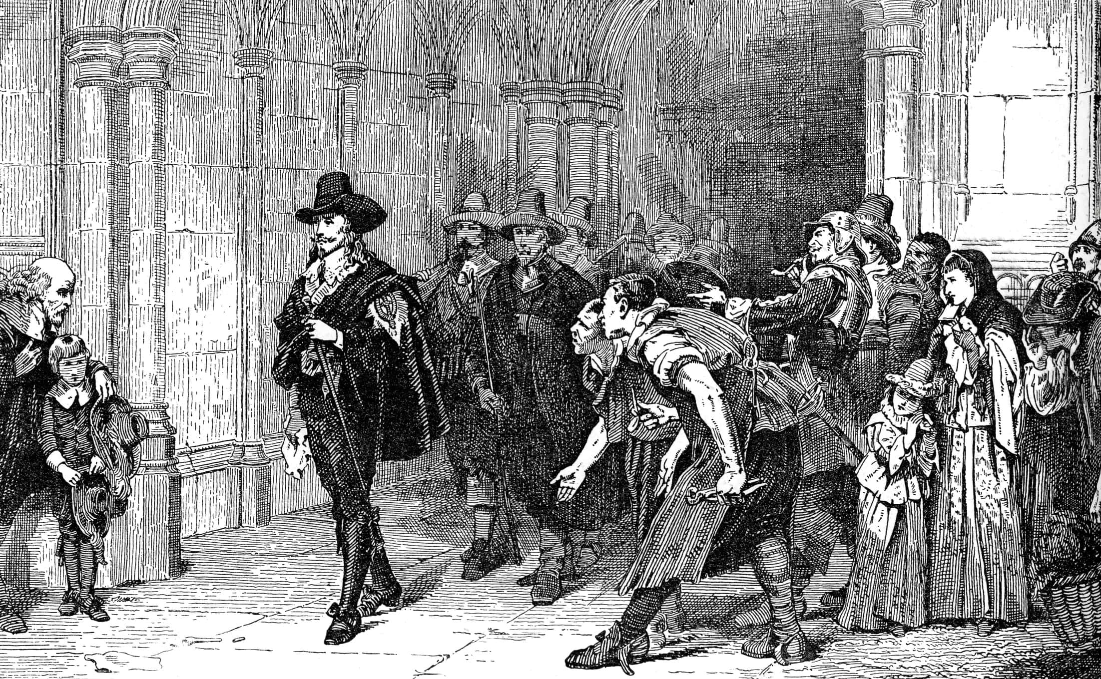 Charles I leaving Westminster Hall