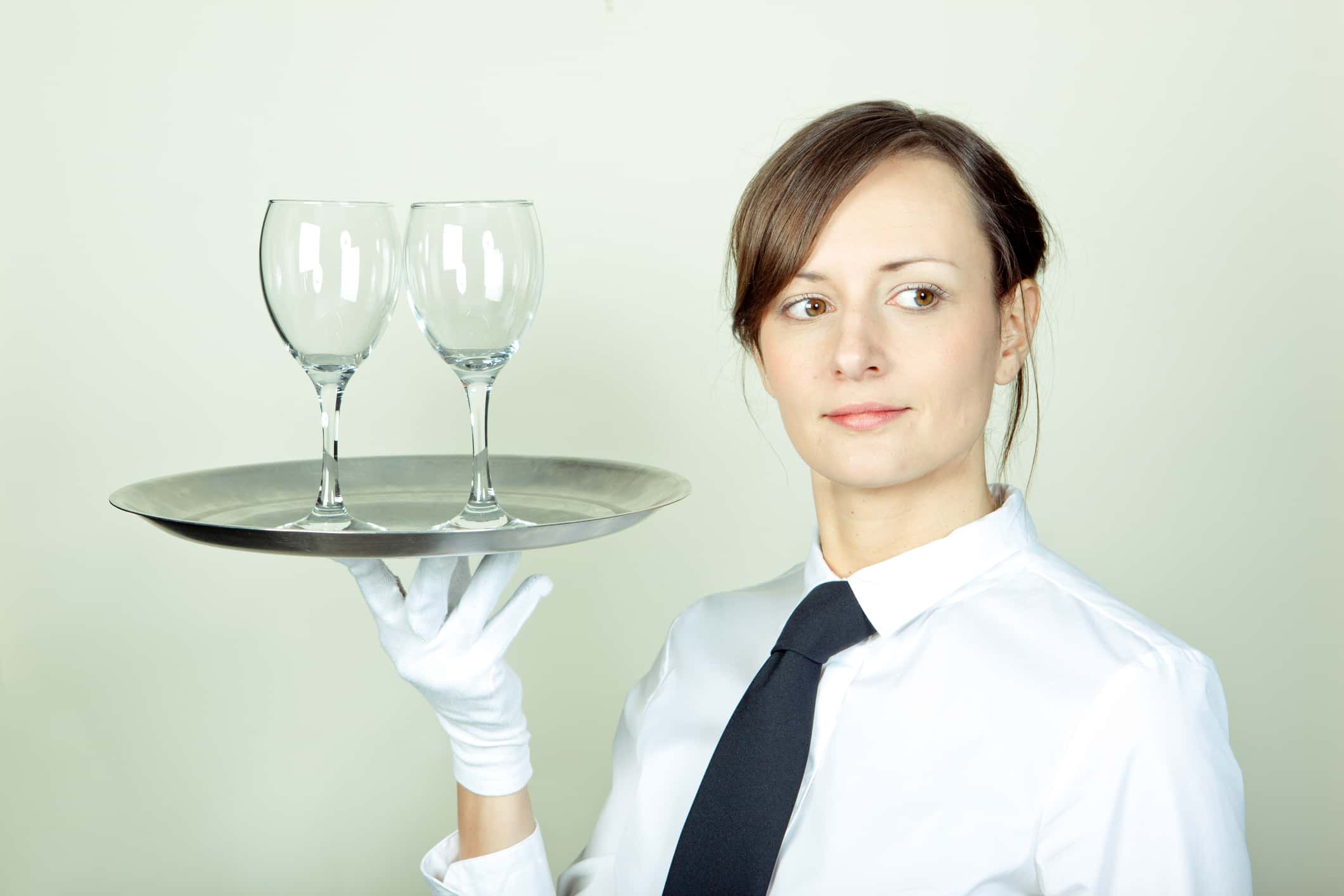 Silver service waitress