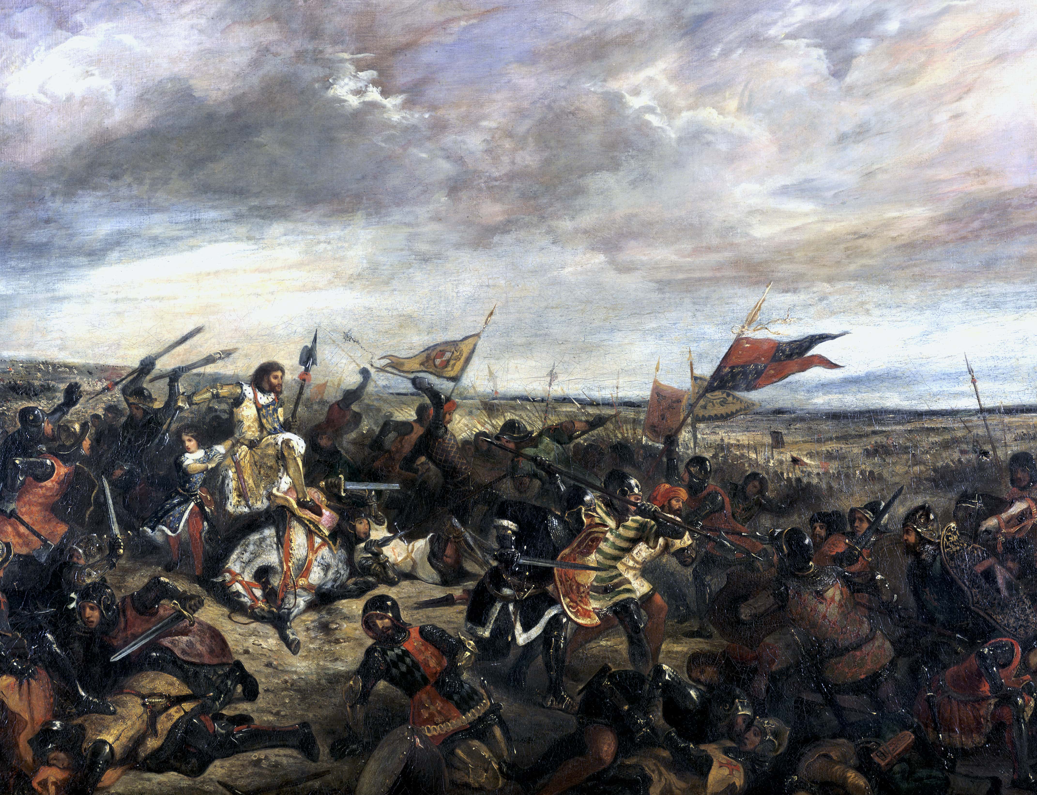 'Battle of Poitiers' (1356), 1830. Artist: Eugène Delacroix.