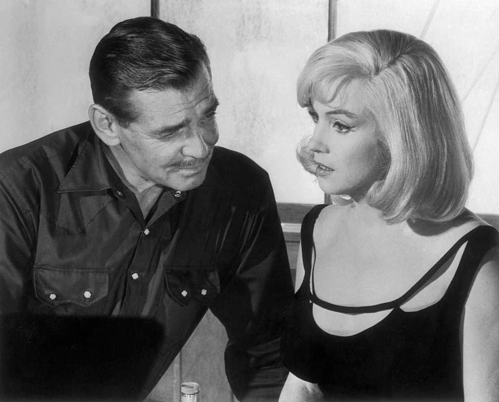 Marilyn Monroe and Clark Gable in The Misfits.