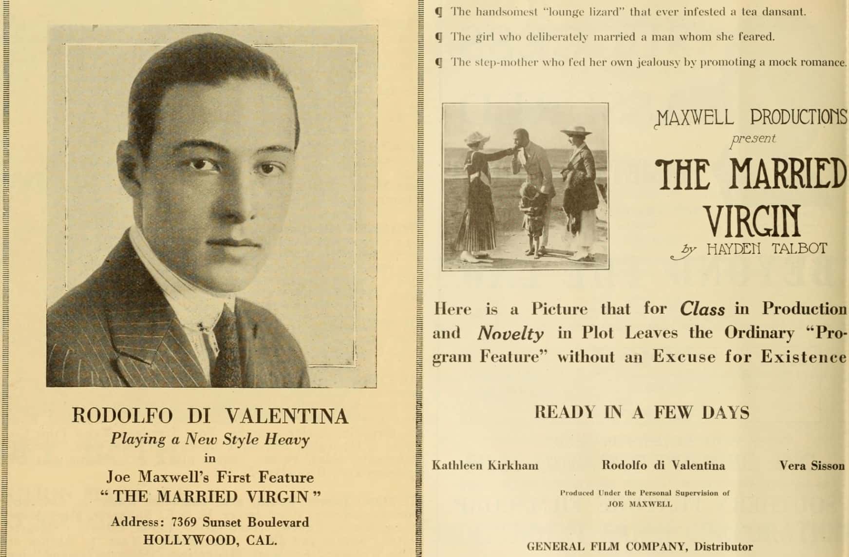 Rudolph Valentino facts
